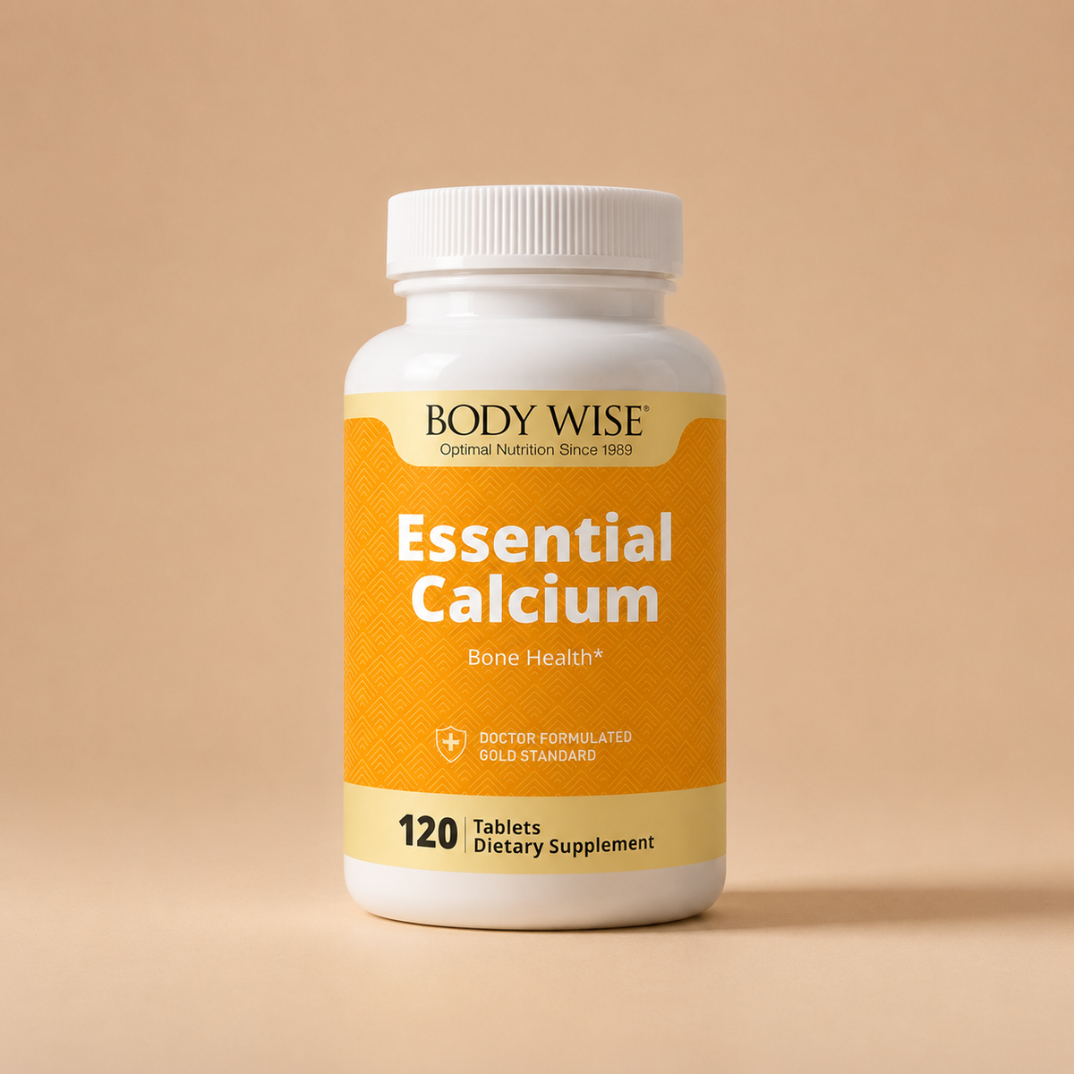 Essential Calcium supplement bottle by Body Wise