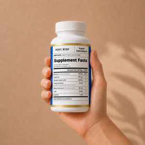 Super OptimEyes bottle back label