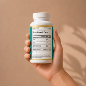 Ultra Omega bottle back label